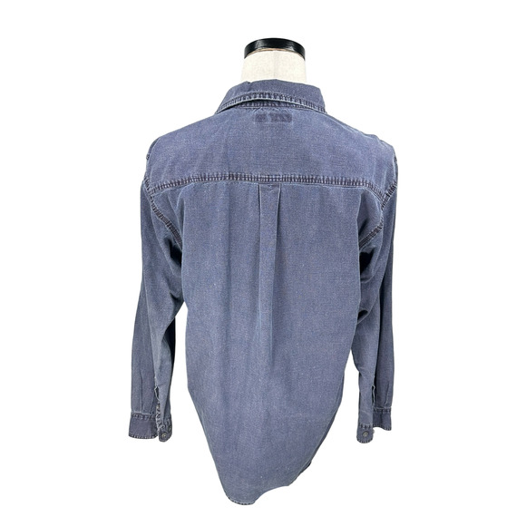 The Territory Ahead Shirt Men’s Medium Tall MT Blue Chambray Denim Button-Up - Picture 5 of 9